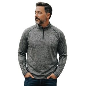 UA Under Armour‎ Mens Gray Quarter-Zip Pullover Light Weight Jacket 2317 2X XXL